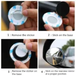 Car Blind Spot Mirror – 360° Adjustable HD Wide Angle Convex Mirror (Pack of 2) - Image 6