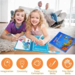 Magic Water Quick Dry Book Water Coloring Book Doodle with Magic Pen Painting Board - Image 10