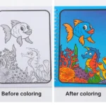 Magic Water Quick Dry Book Water Coloring Book Doodle with Magic Pen Painting Board - Image 6