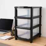 3-Layer Classic Transparent Drawer Storage Organizer – Stackable Free-Standing Storage Chest - Image 5