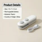 Mini Bag Sealer, 2 in 1 Seal & Cutter Heat Sealers - Image 4
