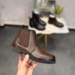 Premium Brown Leather Chelsea Boots for Men  Description: