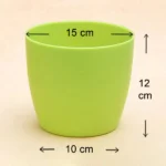 Flower Pots Round Shape For Indoor / Outdoor Gardening ( Set of 5 ) - Image 5