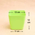 Flower Pots Square Shape For Indoor / Outdoor Gardening ( Set of 5 ) - Image 2