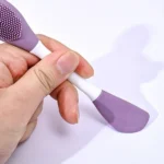 Double-headed Silicone Mask Brush Face Cleansing And Applying Mud Mask Beauty Salon Special Brush Smear Tool Facial Scrub Silicone Wash Scrubber Face Tools (1 Pc) - Image 3