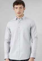 Men Regular Fit Solid Spread Collar
