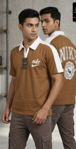 Cotten lycra coler tshirt back print - Image 3