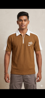Cotten lycra coler tshirt back print