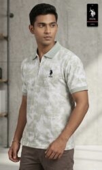 Men's Polo Zipper T shirt | Polo white t-shirt with half sleeves | Zipper polo t shirt for men | Summer Polo T-shirt trending.