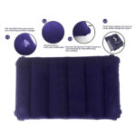 Velvet Air Inflatable Travel Pillow (Blue) - Image 3