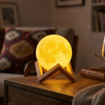 Led Ball Night Lamp With Wooden Stand (1 Pc) - Image 3