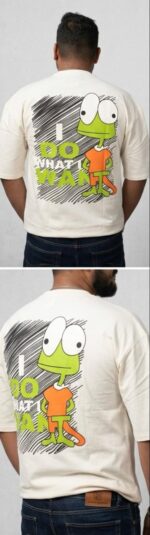 cotten lycra puff prented tshirt with 240 gsm - Image 3