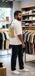 cotten lycra puff prented tshirt with 240 gsm