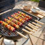 Stainless Steel Bbq Skewers With Wooden Handle (12 Pc) - Image 3