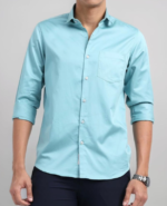 Men Regular Fit Solid Spread Collar - Image 4