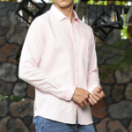Men Regular Fit Spread Collar Formel Shirt