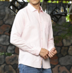 Men Regular Fit Spread Collar Formel Shirt