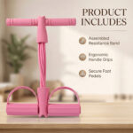 Portable Pull Rope Resistance Exerciser With Foot Pedal Support (1 Pc) - Image 3