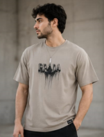 Cotton Lycra heavy gsm down shoulder PRADA T shirt - Image 4