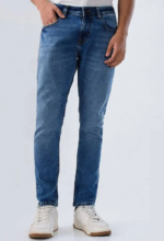 Men Relaxed Fit Blue Jeans - Image 2