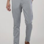 Classic Polo C&C Signature Men's Moderate Fit Cotton Trousers | Cr-TRS-Lt.Grey-P
